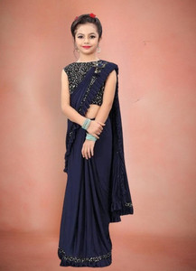 Avsar international Embellished Bollywood Lycra Blend Saree