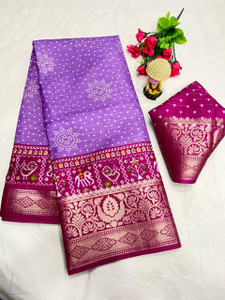 pal fashion Printed Bollywood Chanderi Saree