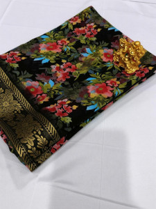 vdc Floral Print Bollywood Georgette Saree