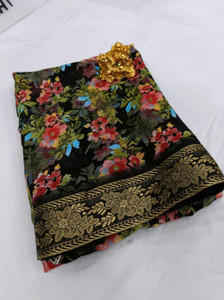 vdc Floral Print Bollywood Georgette Saree