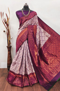 VASTUKALA Woven Kanjivaram Pure Silk, Art Silk Saree