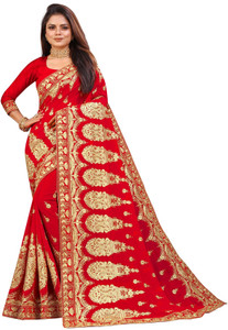 b bella creation Self Design, Embroidered Bollywood Georgette Saree