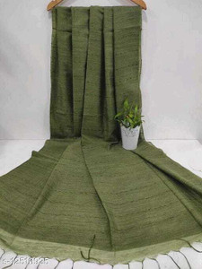 govind handloom Self Design Bollywood Jute Silk Saree