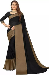 Vragi Self Design Bollywood Chiffon Saree