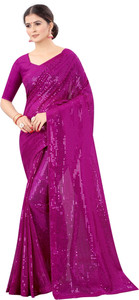 Bluebirdimpex Embellished Bollywood Georgette Saree