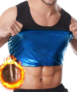 speginic Sweat Shaper Men�s Premium Slimming Shapewear Workout Sauna Tank Top Vest Men Shapewear