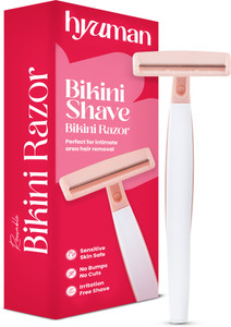 Hyuman Bikini Shave Razor for Women, Sensitive Skin Safe,Reusable,Painless Hair Removal, Women