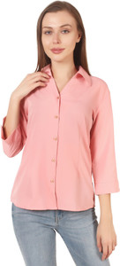 SHANAYA MODA Women Solid Casual Cream Shirt