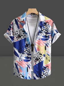 Marmic Fab Men Printed Casual Multicolor Shirt
