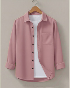 VebNi Men Pink Casual Shirt - Image 4