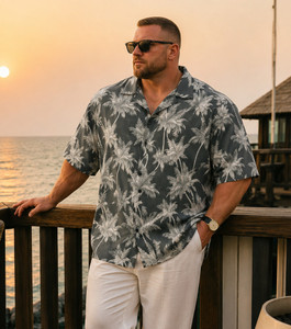 FitAura Men Printed Floral Casual Multicolor Shirt - Image 5