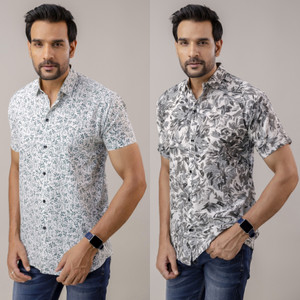 Shozaai Collection Men Printed Casual Multicolor Shirt