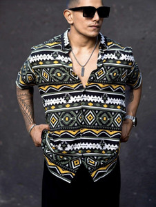 ALIJA FASHION Men Printed Casual Multicolor Shirt