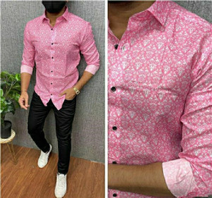 LUXURYCROWN Men Printed Casual Multicolor Shirt