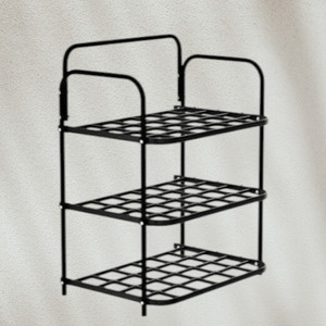 YOGI ENTERPRISE SHOES RACK 3 LAYER PLASTIC O1 METAL SHOE RACK Metal Shoe Stand