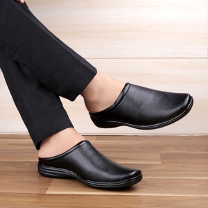 Wakins Leather Back Open Shoes Half Cut Sandals | Stylish & Durable Footwear Casuals For Men