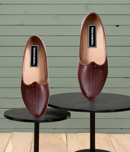 jaipur trendcraft Men's Jalsa Jutti,Jutis For Men,BROWN Mojaris For Men