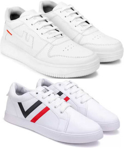 Sonolite Combo Pack of 2 Sneakers for Men, White - Image 6