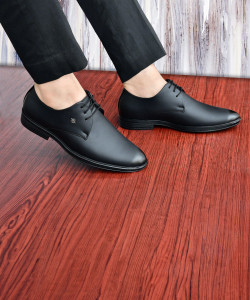 moocoozin Moocoozin Formal Shoes for Men | Soft Cushioned Insole, Slip-Resistance Derby For Men