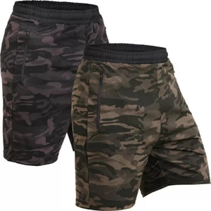 NINQ Military Camouflage Men Multicolor Sports Shorts