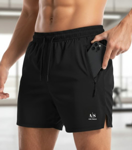 AS FASHION Black Men Regular Shorts - Image 6