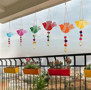 Sohibe Birds Hanging Wooden Wall Decorative Item for Home