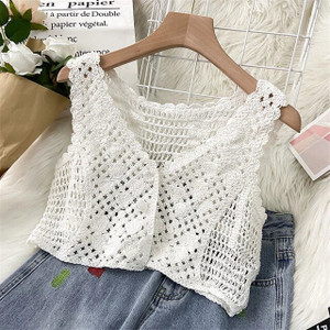 Mermaids Casual Self Design Women White Top