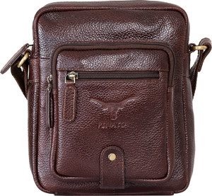 Pinato Brown Sling Bag PL-5716 Dark Brown Sling Handmade