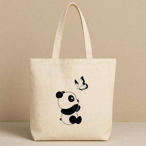 A I CHOICE White Tote Casual Cotton Tote Bag for Women | Strong Canvas Shopping Bag with Handles