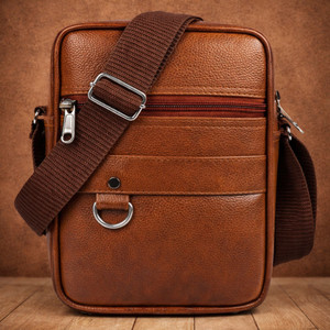 SRACO Tan Sling Bag Stylish Cross Body Sling bag for Office, Cash, Business Collection, Travelling