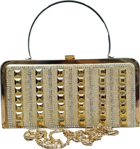 Kalka Fashion Party Gold  Clutch