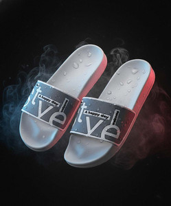 Pennen Men Flip Flops (Grey, Size 8) - Image 1
