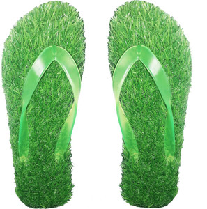 PARIE Men Men Double Soft Comfortable Grass Rubber Healthy Anti-Skid Slippers
