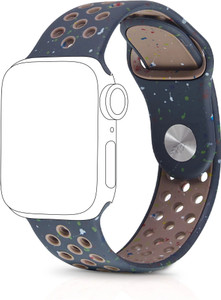 NECESORIES 5 cm Sport Silicon Band for Iwatch dial 38mm/40mm/41mm/42mm(series10-11) series Smart Watch Strap
