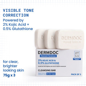 DermDoc 2% Kojic Acid + 0.5% Glutathione Cleansing Bar - Image 6