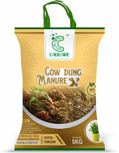 calicare Cow Dung Manure for Plants and Home Gardening,Compost for Plants,Fertilizer,Cake,Soil,Pots for Plants, Fertilize Fertilizer 100% Organic Soil