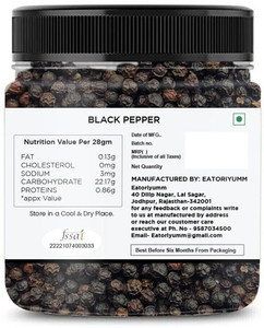Eatoriyumm Black Pepper- Kali Mich| Bold Size - Grade