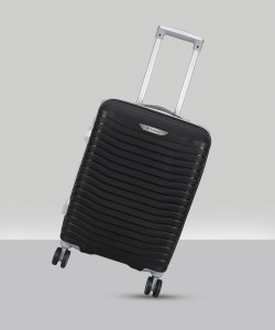 TrekLite Hard Sided,Combination Lock,8 Wheel Trolley Bag For Unisex-Black Cabin & Check-in Set 8 Wheels - 24 inch