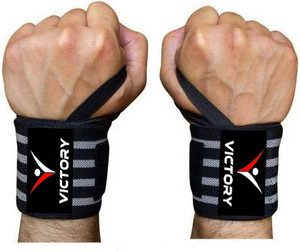VICTORY Wrap Gym & Fitness Gloves Gray - Image 6