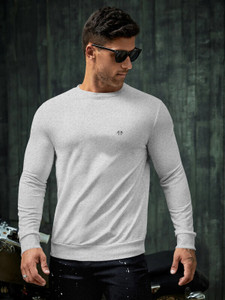 Triptee Full Sleeve Solid Men Sweatshirt
