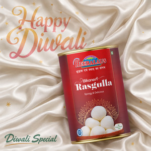 Heeralal's Rasgulla 1Kg Diwali Festival Gift Soft Spongy Juicy Traditional Indian Sweet