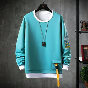 FAOES Printed Men Hooded Neck Green T-Shirt