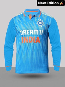 fabzy Sporty Men Polo Neck Blue T-Shirt