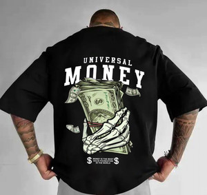 BuckleMen Printed Men Round Neck Black T-Shirt