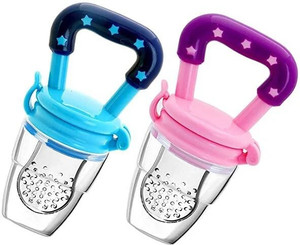 Stakipo Food/Fruit Nibbler with Extra Mesh, Soft Pacifier/Feeder, Teether For Baby Feeder
