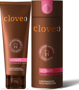 Clove Ultimate for Anti cavity, Teeth Whitening, Healthy Gums, Mint Toothpaste