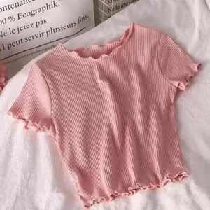 NQF Casual Solid Women Pink Top