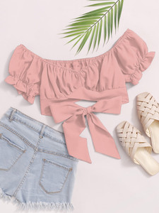 KAHARA Casual Solid Women Pink Top