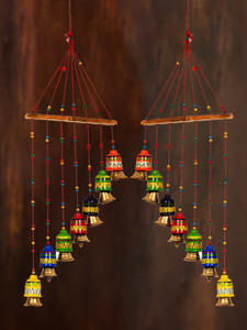 Greatart Dream catcher Set 2 Wall Hanging for LivingRoom Bedroom Balcony Plastic, Wood Dream Catcher