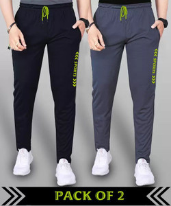 EYSTONE Printed Men Black, Grey Track Pants